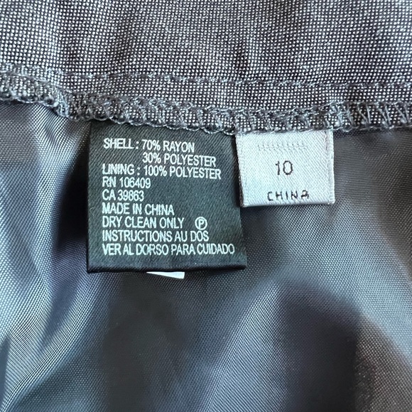 Tahari Arthur S Levine dressy pants in gray size 10 new with tag style #8180m605 - Picture 7 of 8